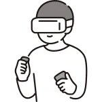 Man Wearing Vr Head SVG Icon